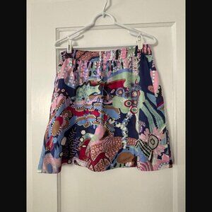 SEE by Chloe colorful print mini skirt